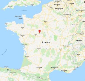 Blois sur la carte de France